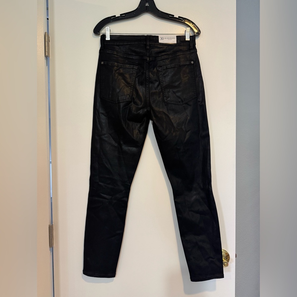 7 For All Mankind b(air) Coated High Waist Ankle Skinny Jeans - 30